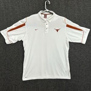 VTG Nike University of Texas Longhorns Team Men's XL Polo Shirt Soft NCAA SEC